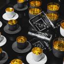 Eisch Cosmo Espressobecher mit Untersetzer Gold 109/6 in Geschenkröhre