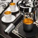 Eisch Cosmo Espressobecher mit Untersetzer Gold 109/6 in Geschenkröhre