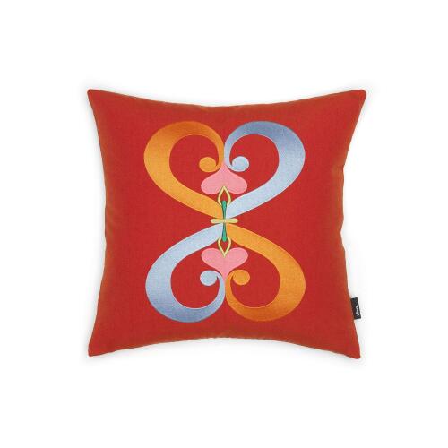 Vitra Embroidered Pillows Double Heart Rot