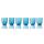 NasonMoretti Idra Wasserglas Aquamarin Ottico Torse
