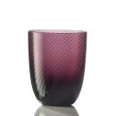 NasonMoretti Idra Wasserglas Violett Rigadin Ritorto