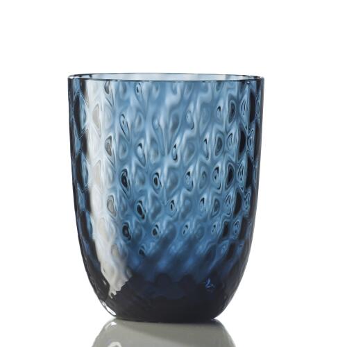 NasonMoretti Idra Wasserglas Dunkelblau Balloton