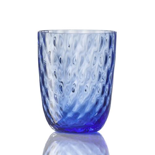NasonMoretti Idra Wasserglas Hellblau Balloton