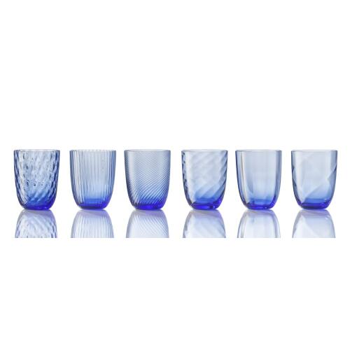 NasonMoretti Idra Wasserglas Hellblau Balloton