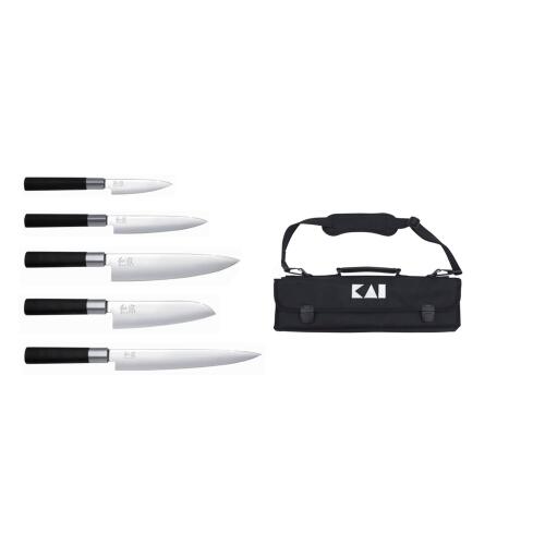 Kai Wasabi Black Messer-Set mit Tasche