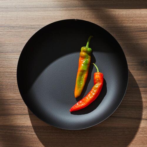 Alessi Schale mit Reliefdekor JM17/21 BT Schwarz 21 cm