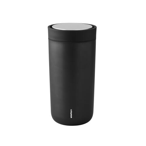 Stelton To Go Click Thermobecher Schwarz Metallic 400 ml