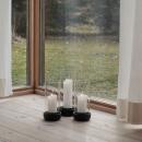 Stelton Hurricane Windlicht Schwarz Groß