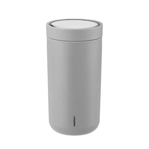 Stelton To Go Click Isolierbecher Soft Light Grey 200 ml