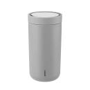 Stelton To Go Click Isolierbecher Soft Light Grey 200 ml