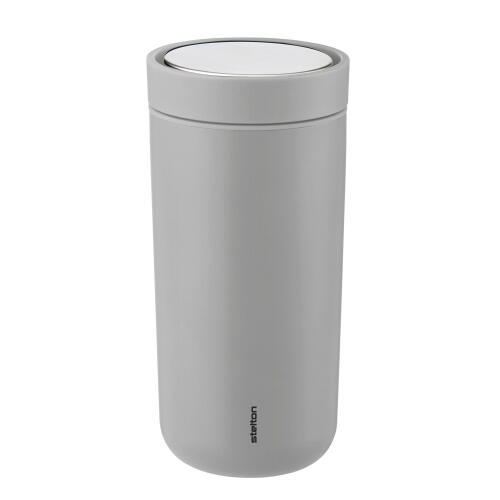 Stelton To Go Click Thermobecher Soft Light Grey 400 ml