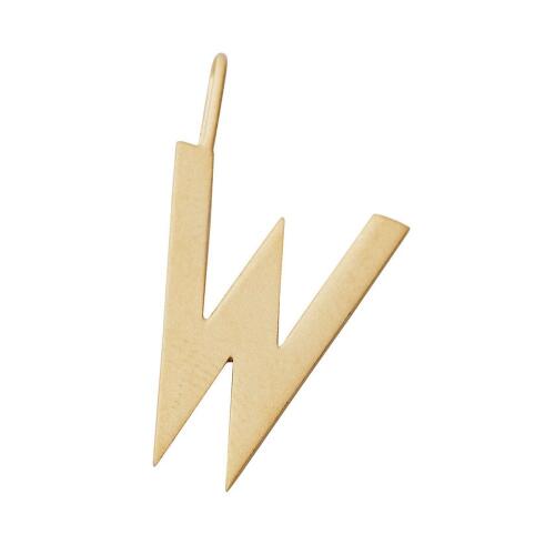 Design Letters Schmuckanhänger W Vergoldet 16 mm