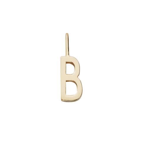Design Letters Schmuckanhänger B Vergoldet 10 mm