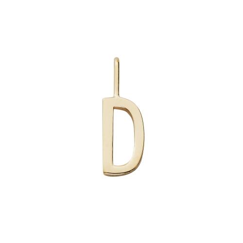 Design Letters Schmuckanhänger D Vergoldet 10 mm