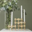 Stoff Nagel Kerzenhalter Messing 3er Set