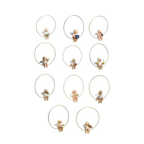 Wendt & Kühn Christbaumengel im Ring Satz 11 Figuren 6308/2019