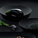 Alessi Schale mit Reliefdekor Double Schwarz 32 cm