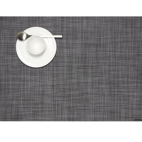 Chilewich Tischset Mini Basketweave Rectangle Cool Grey