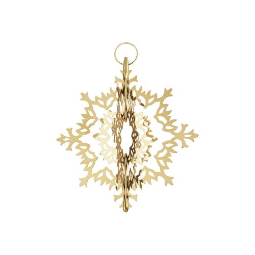 Georg Jensen Weihnachtsbaumspitze Eisblume Goldauflage