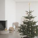 Georg Jensen Weihnachtsbaumspitze Eisblume Goldauflage