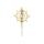 Georg Jensen Weihnachtsbaumspitze Eisblume Goldauflage