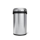 Simplehuman Offener Bullet-Abfalleimer 60 l Edelstahl