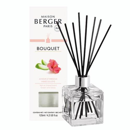Maison Berger Bouquet Cube Transparent Eindrucksvoller Hibiskus 125 ml
