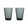 Iittala Aalto Glas Dunkelgrau 2er Set 330 ml