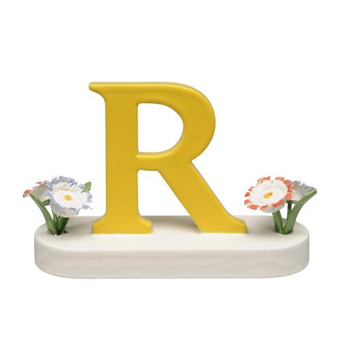 Wendt & Kühn Buchstabe R mit Blumen zu Margeritenengeln 634/23/R