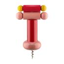 Alessi Sottsass Collection Korkenzieher Rot
