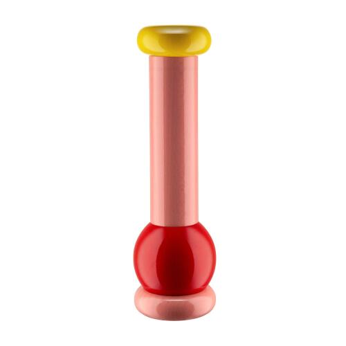 Alessi Sottsass Collection Salz- oder Pfeffermühle Groß Rosa