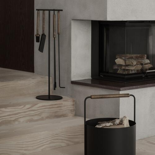 Blomus Ashi Kaminbesteck Set Braun 5-teilig