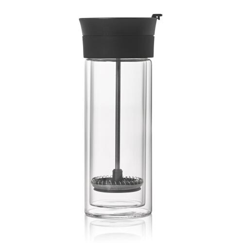 AdHoc Doppelwandiger French-Press Kaffeebecher Thermo-Glass
