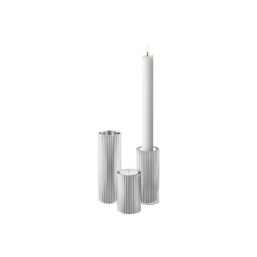 Georg Jensen Bernadotte Teelicht- oder Kerzenhalter 3er Set