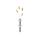 Stoff Nagel Vase Chrom