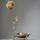 Stoff Nagel Vase Chrom