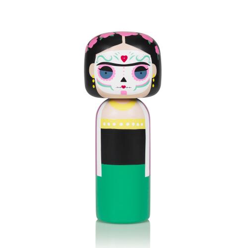 Lucie Kaas Sketch.Inc Kokeshi Doll Frida Dia de los Muertos