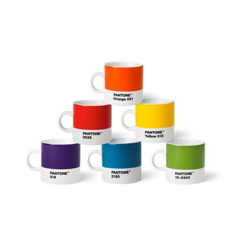 Pantone Porzellan-Espressotassen-Set 1 Klassisch