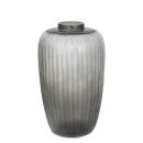 Guaxs Vase Pinara Tall Clear Darkgrey