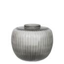 Guaxs Vase Pinara Round Clear Darkgrey