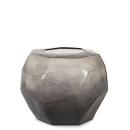 Guaxs Vase Cubistic Round Smokegrey Dark Grey