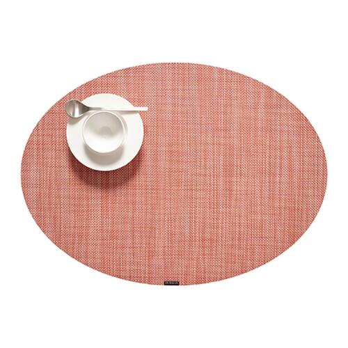 Chilewich Tischset Mini Basketweave Oval Clay