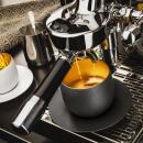 Eisch Cosmo Cappuccinobecher mit Untersetzer Gold 109/3 in Geschenkröhre