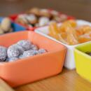 Remember Schalenset Bunt mit Holztablett 7-teilig