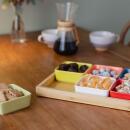 Remember Schalenset Bunt mit Holztablett 7-teilig