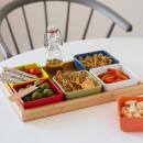 Remember Schalenset Bunt mit Holztablett 7-teilig